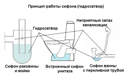 Видове водопроводни сифони