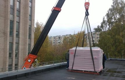 Ang pag-install ng chiller ng rooftop