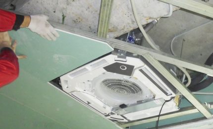 Instalação da bobina do ventilador