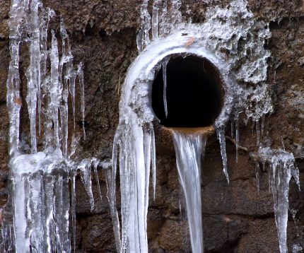 Les aigües residuals estan gelades