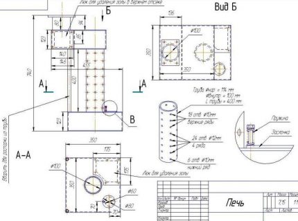 Esquema para montar o fogão no trabalho