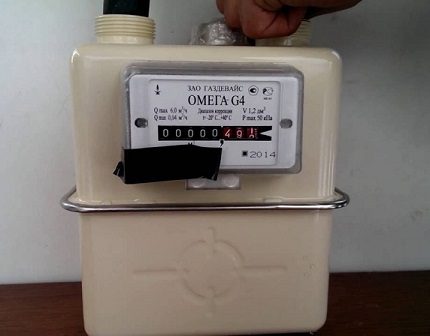 Compteur de gaz avec correcteur de température