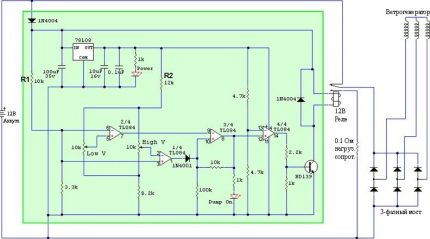 Controller circuit sa tl084