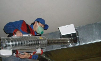 Procés de neteja de ventilació