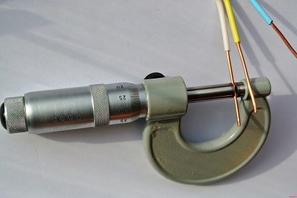 Wire diameter measurement