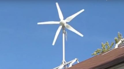 Horizontaler Windgenerator