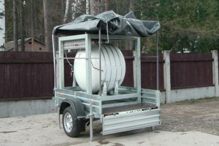 Small volume mobile gas tanks