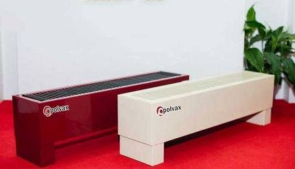 Mga modelo ng floor convectors Polvax