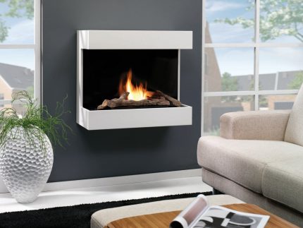 Wall bio fireplace