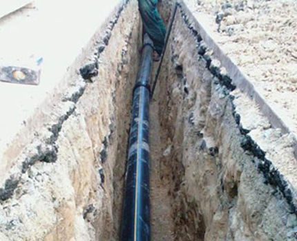 Plastic gas pipeline