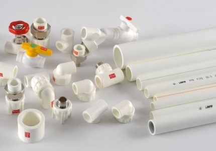 Mga polypropylene pipe at accessories