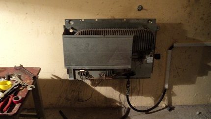 Gas convector sa garahe