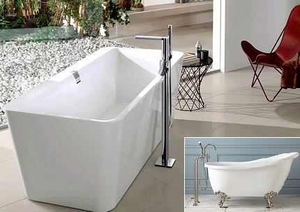 Freestanding bathtubs