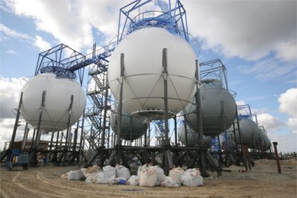 Gashouders van het industriële type