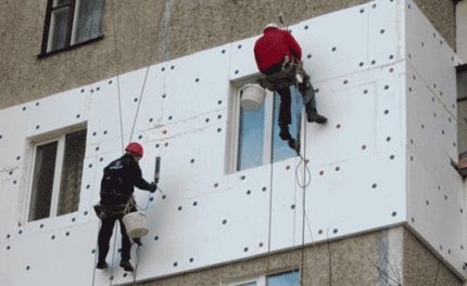 Oppvarming av fasader på hus