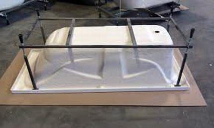 Acrylic bathtub frame