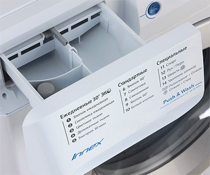 Modos de lavado de una máquina moderna Indesit