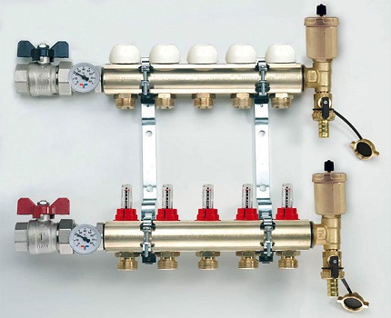 Manifold untuk pemanasan bawah lantai