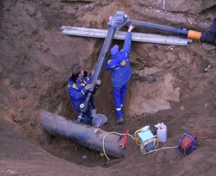 Installation d'une ligne de gaz parallèle