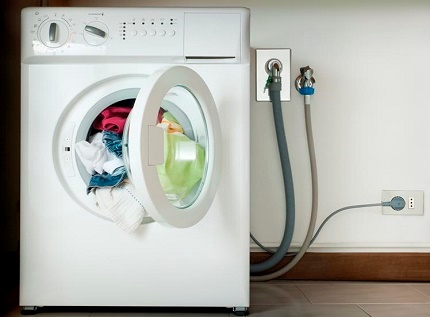 Turn off the washing machine before repair