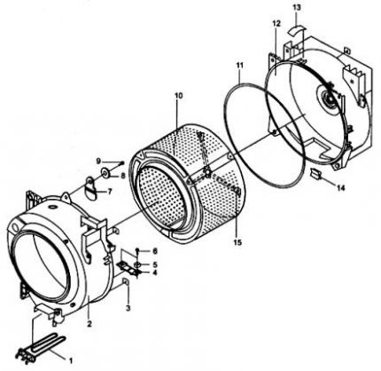 Esquema da máquina de lavar peças