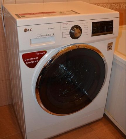 Wasmachine van het merk LG