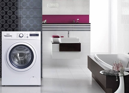 Front-mounted washing machines