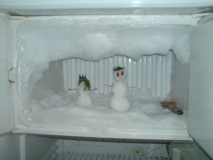 Defrosting ang freezer