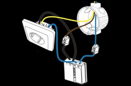 Instalação de um interruptor de rádio SOSO ACM-1000