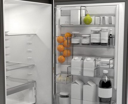 Ang pag-aayos ng panloob ng refrigerator