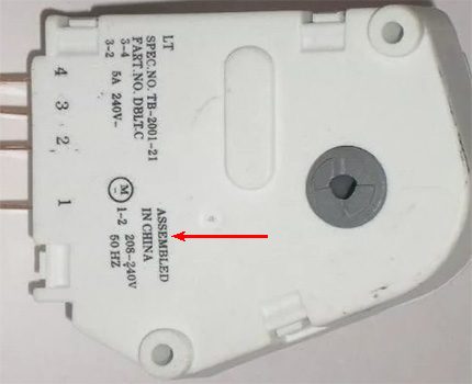 Temporizador de descongelamiento para Indesit