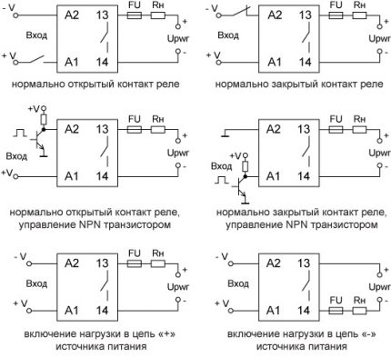 Видове схеми за свързване на еднофазна TTR