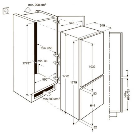 Integrált walk-in felszerelése