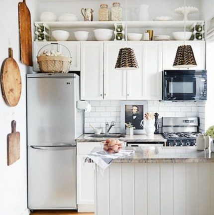 Proper placement in a small kitchen