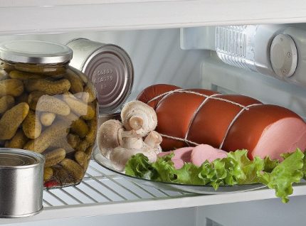 Comida en el refrigerador