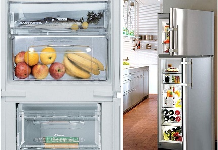 Ergonomic refrigerators of the brand Candy