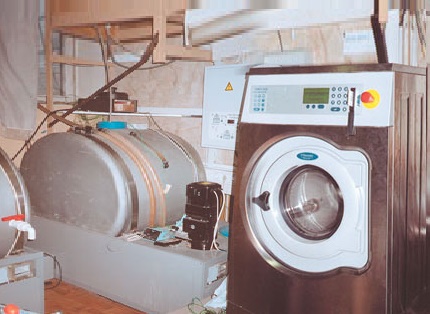 Testing washing unit