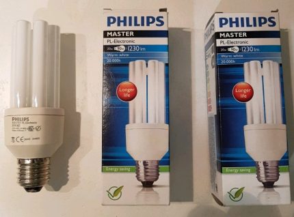 Mga parameter ng bombilya ng PHILIPS