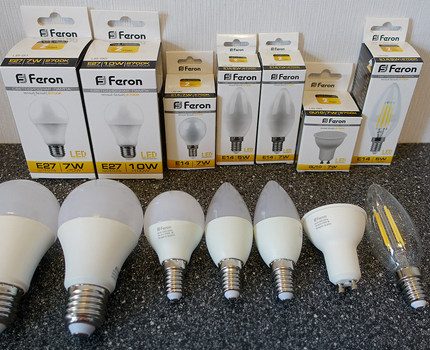 LED-lampe med sårbunn