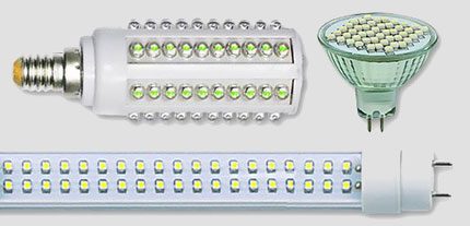 Diferentes bombillas LED