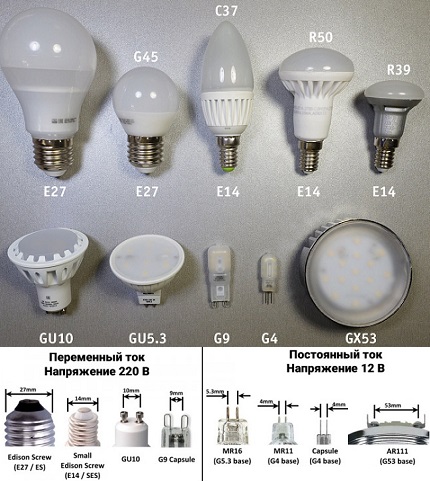 Base Type and Voltage