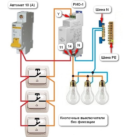 Esquema de connexió d’il·luminació