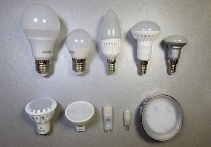 LED lampu šķirnes