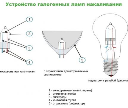 Halogen lamp device