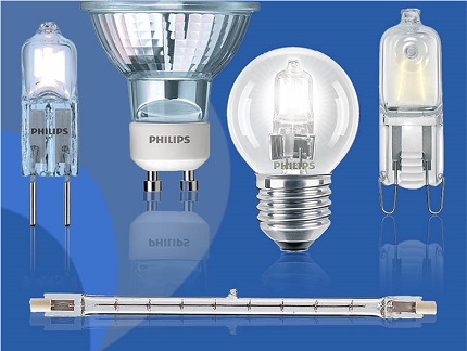 Mga uri ng Halogen Lamps