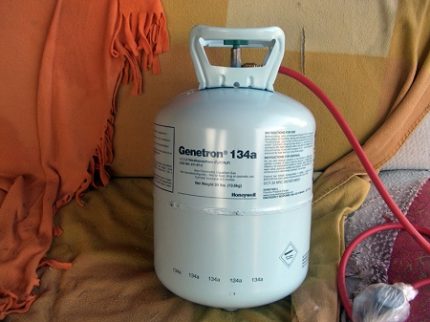 Freon cylinder