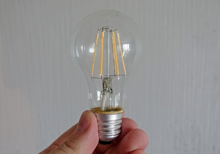 Features of filament diode light bulb