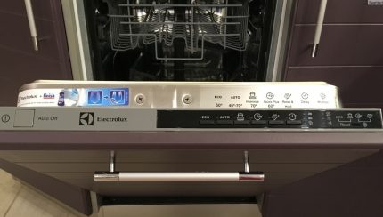 Bảng điều khiển máy rửa chén Electrolux