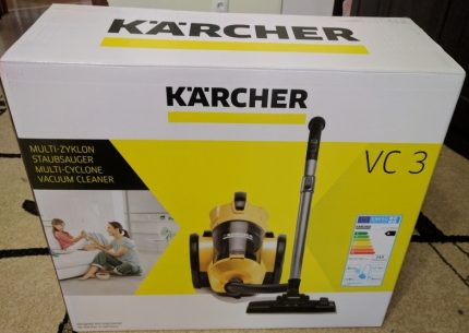 Vacuum cleaner packaging Karcher VC3