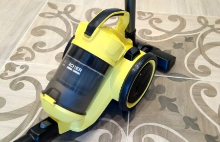 Vacuum cleaner on the floor